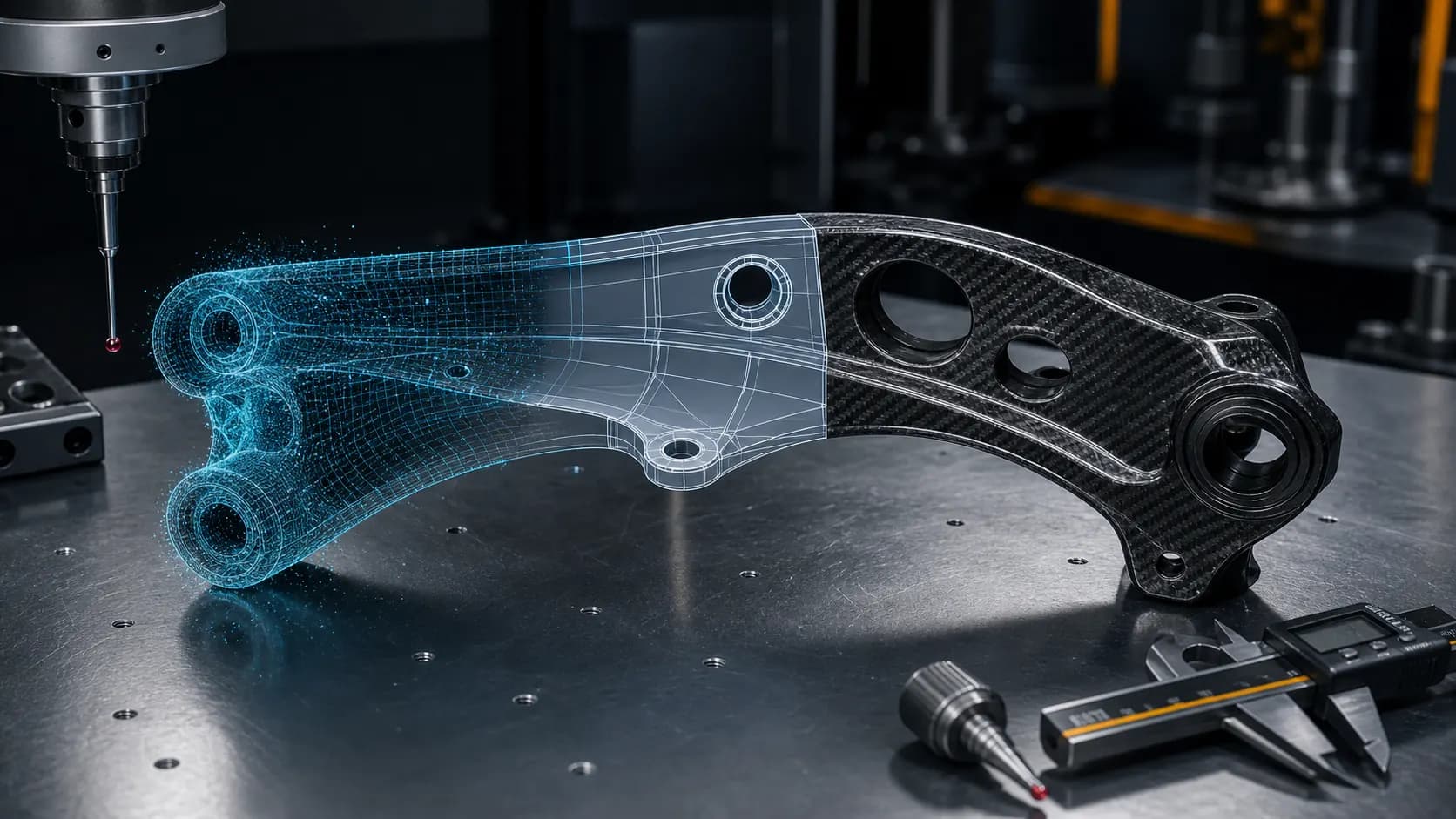 Scan data and CAD manufacturing workflow